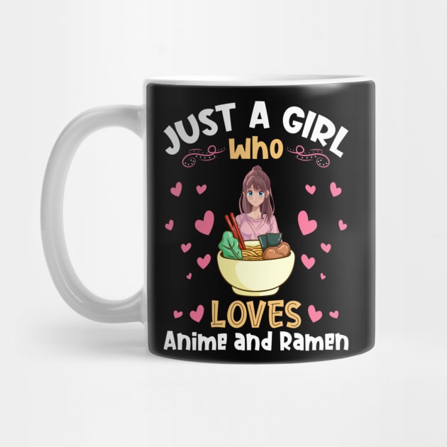 Just a Girl Who Loves Anime and Ramen Kawaii Anime Ramen Lover by aneisha